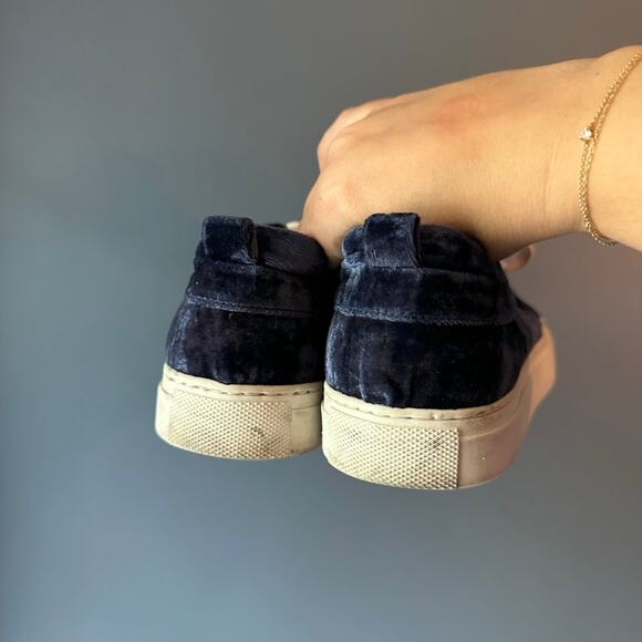 M.Gemi Navy Velvet Sneakers - Picture 4 of 5